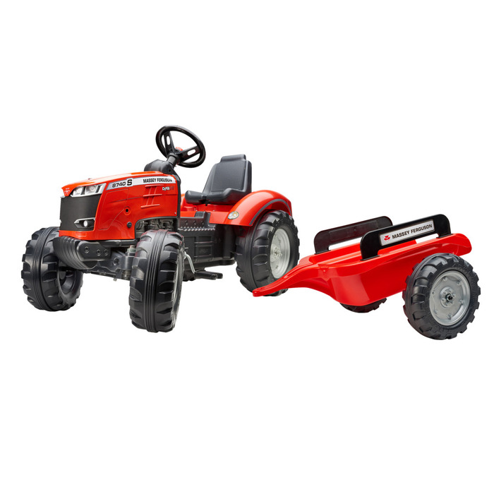 Falk Massey Ferguson S8740 traktor med vogn